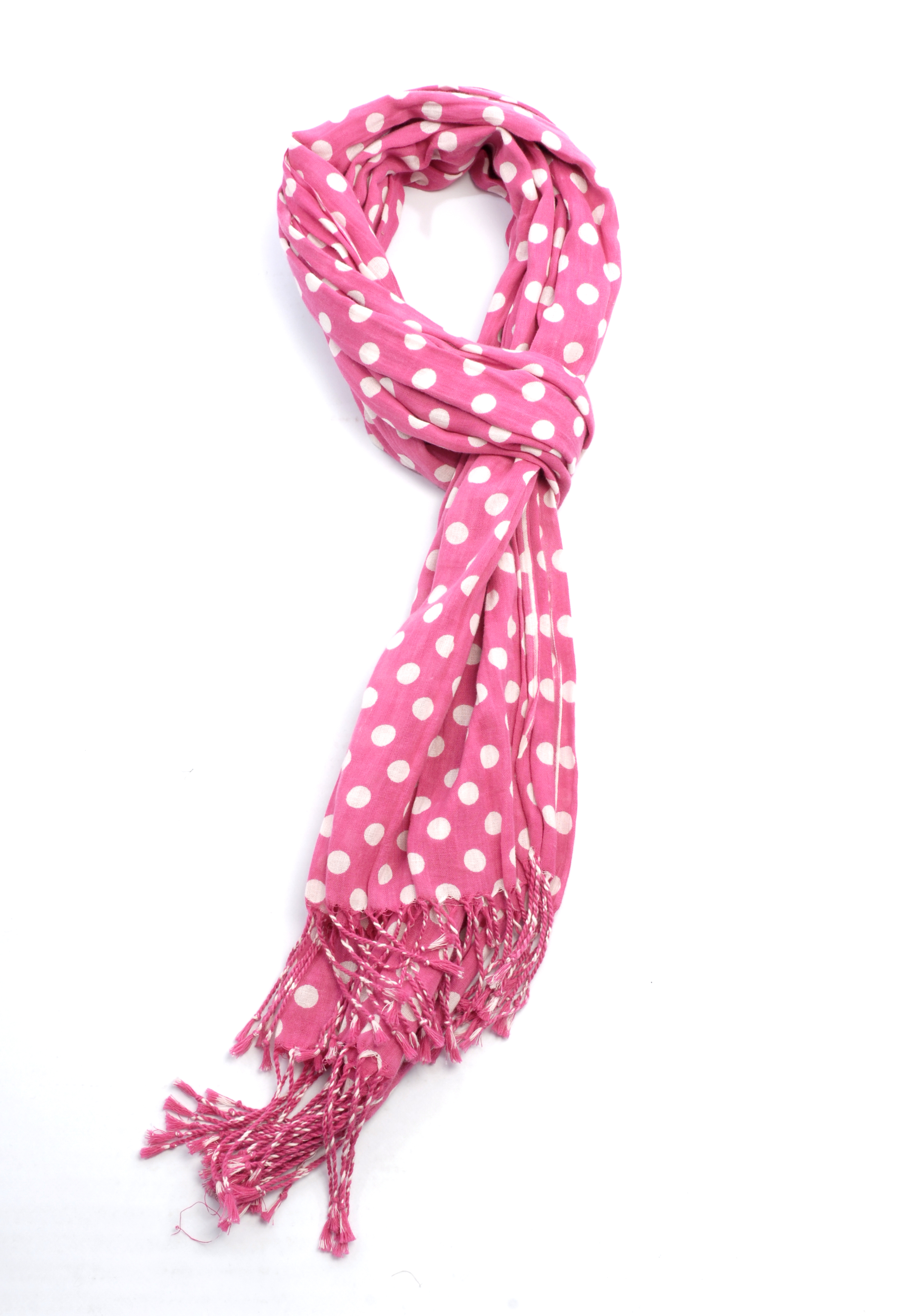 'The Old Bag Co' - Bubblegum Spotty Scarf